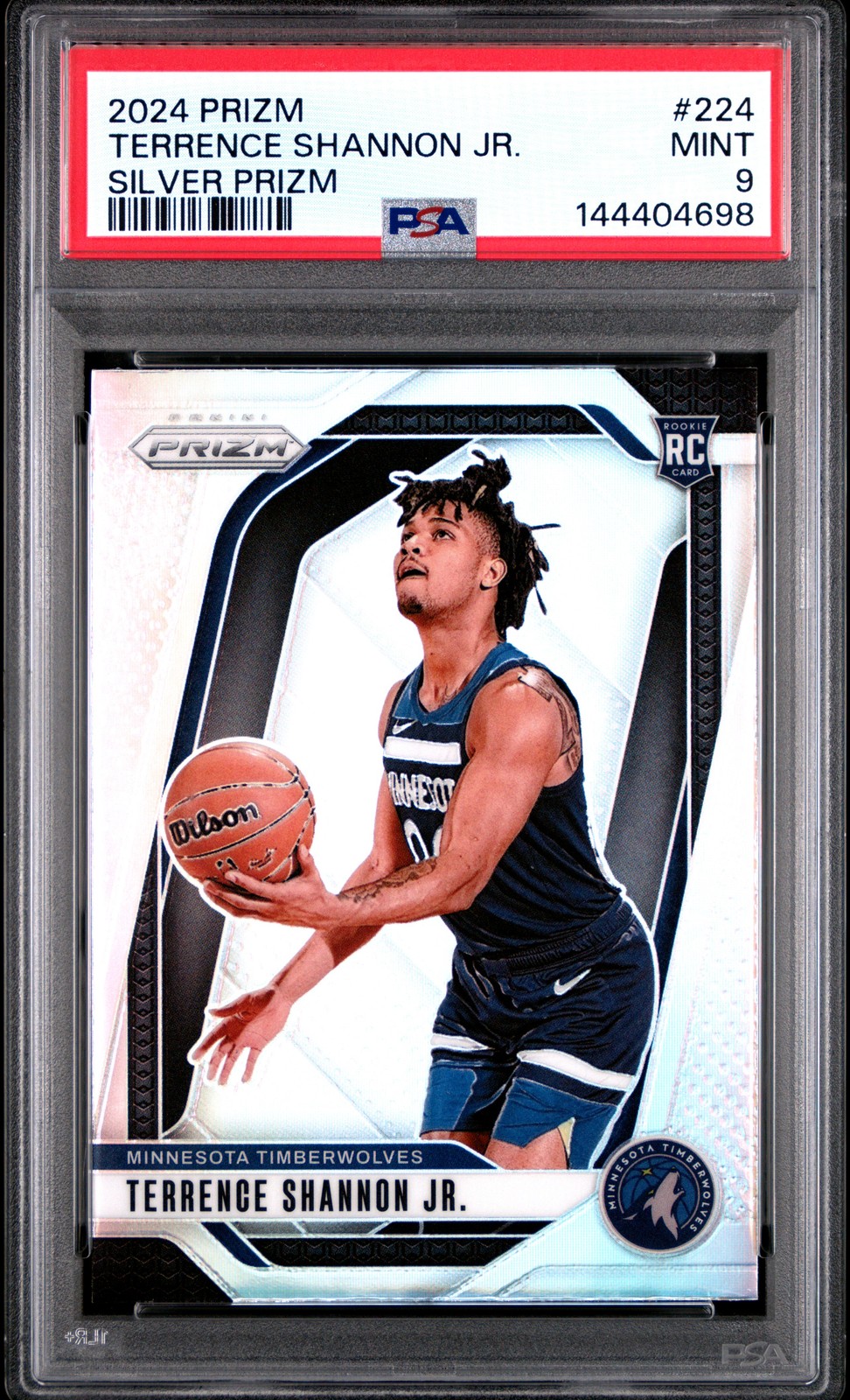 2024 PANINI PRIZM SILVER PRIZM #224 TERRENCE SHANNON JR. PSA 9