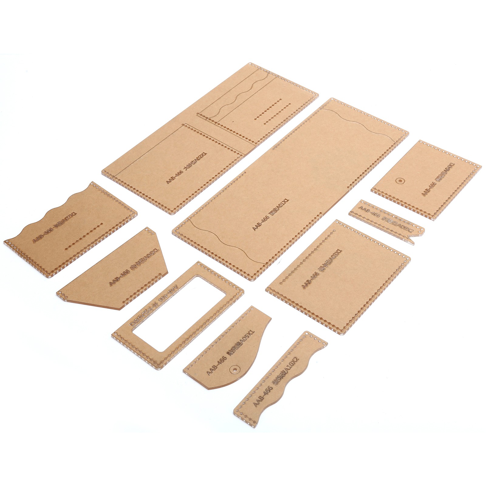 Acrylic Template Durable Design For Short Wallet Handicraft Premium