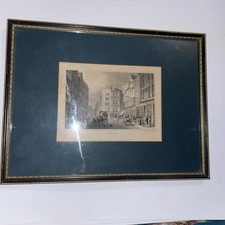 Antique 1830 Georgian Etching - “Aldgate” By Thomas Shepherd & W Wallis 32x25cm