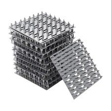 20 Pack 4x4 Inch Truss Plate 8mm Nail Teeth Galvanized Steel Flat Mending
