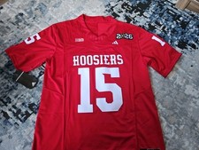 New Fernando Mendoza Indiana Hoosiers Champions Jersey, Medium Stitched