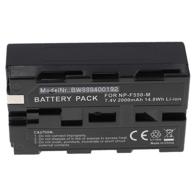 Akku 2000mAh für Aputure Amaran AL-528C AL-528S AL-528W AL-F7 CRI 95+