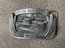 Massey Ferguson 1350/2000 Custom Harvesters Combine 1986 Belt Buckle Limited Edi