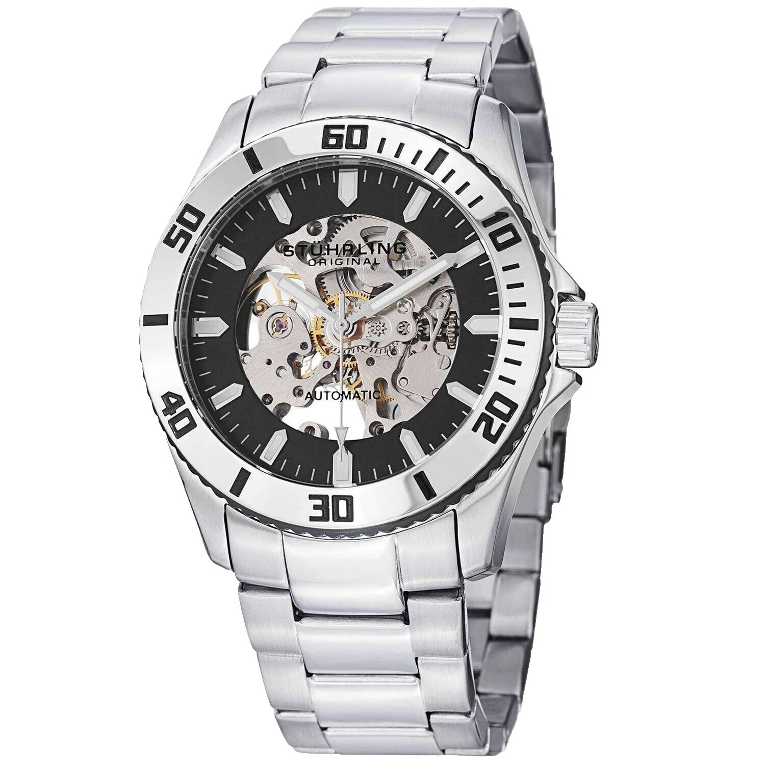 Mechanical (Automatic) Silver Band Wristwatches