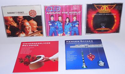5 Musik CDs Sortiment Rock Pop Melodien,  gut erhalten, bunt gemischt!