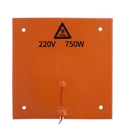 750W 220V 310*310mm Silikon Heizmatte 3D Printer Drucker Heatbed Heizbett Matte