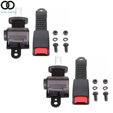 2 PCS Golf Cart Black Seat belts with buckles For EZGO Yamaha Club Car Universal
