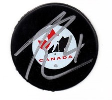 PAUL BISSONNETTE TEAM CANADA SIGNED AUTOGRAPHED PUCK COA SPITTIN CHICLETS