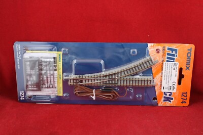 Tomix 1274 (971274) Fine Track Spur N elektrische Weiche links 30°/NEU/OVP