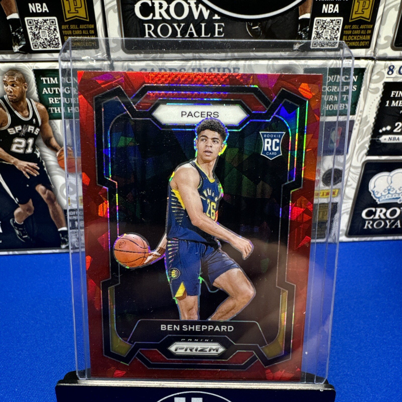 2023-24 Panini Prizm - Red Ice Prizm #172 Ben Sheppard (RC)