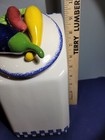Cali Pottery Cannister 3D Vegetable Eggplant Pepper Squash 9" Signed — photo 10