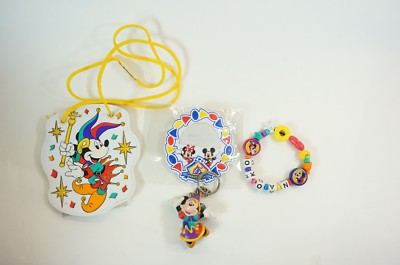 Tokyo Disney Resort TDL 15th Anniversary Assorted Pass Case Key Chain Bracelet