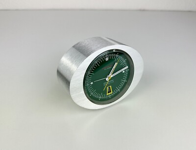 Vintage Swissonic Brasilia 271 Design Metal DERBY Table Clock