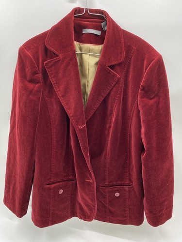 Liz Claiborne WOMEN COAT Red suede 