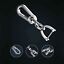 miniatuur 5  - 1pcs Silver Men Creative Metal Key Chain Ring Keyfob Car Keyring Keychain Holder