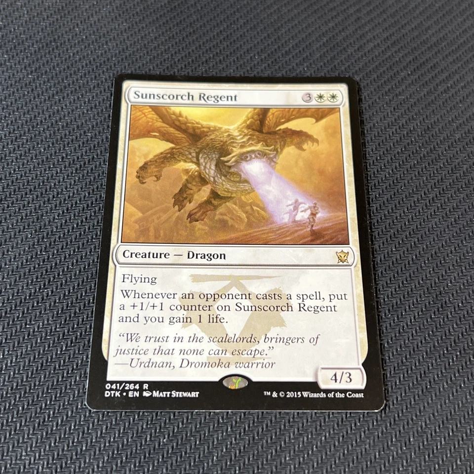 Sunscorch Regent Magic The Gathering Mtg Dragons of Tarkir Card - Image 4 of 4
