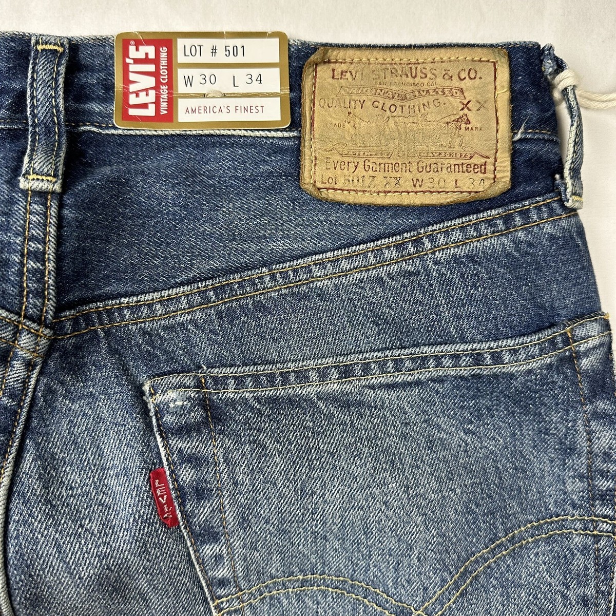 パンツ LEVI'S 501Z XX W30 L34 made in USA LVC Levi's Vintage Clothing 501Z XX 1954 Selvedge Denim