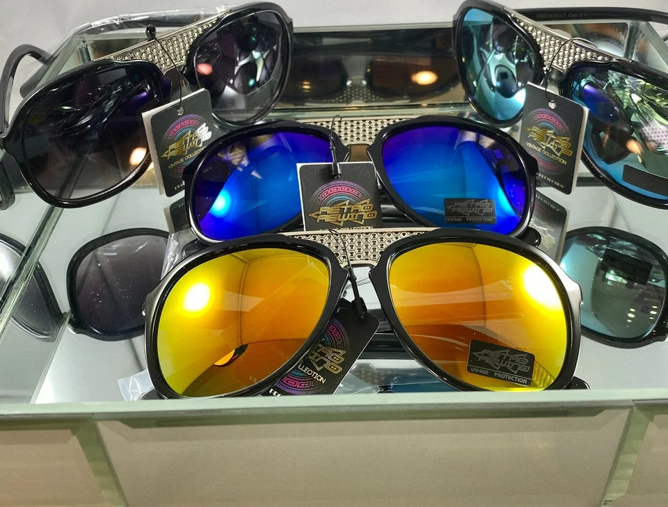 TONDAS AVIADOR UNISEX RETRO RETRO REBOBINADO ESPEJADO Foto 2 de 2