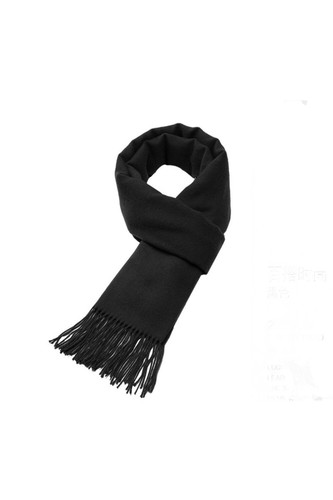 Men Outstanding Solid Colored Winter Thick Tessel Weekend Cashmere Muffler