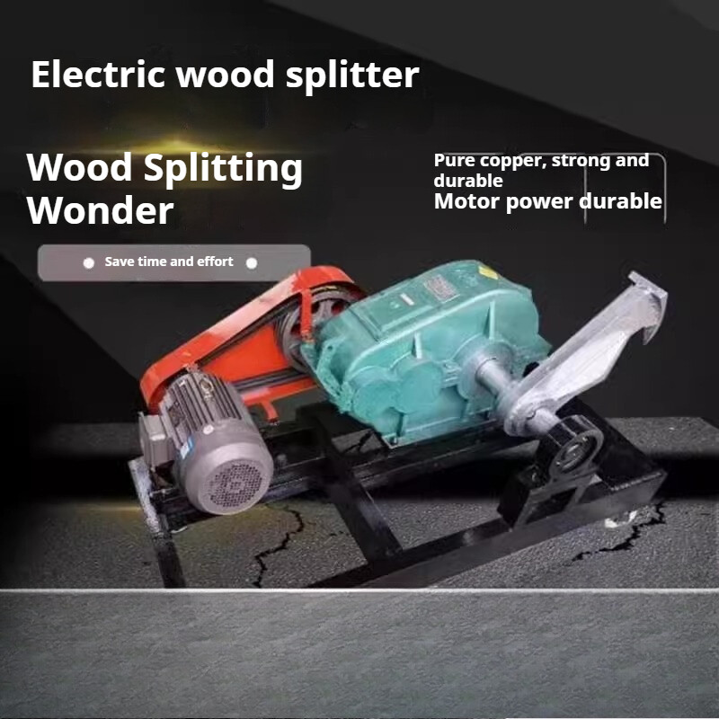 Electric Wood Splitter Horizontal Wood Cutter Automatic Splitting ...
