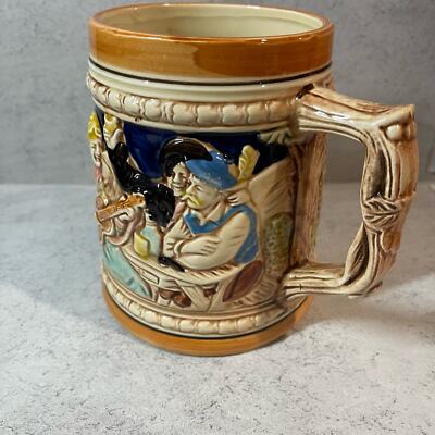 German Beer Stein ''Auf der Alm da ist es schon'' - Good