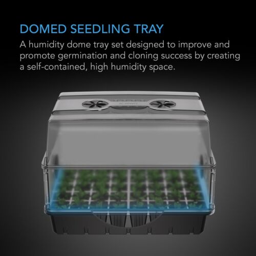 Heavy Duty Humidity Dome Germination Kit, Height Extension, 5x8 Tray - Picture 2 of 7
