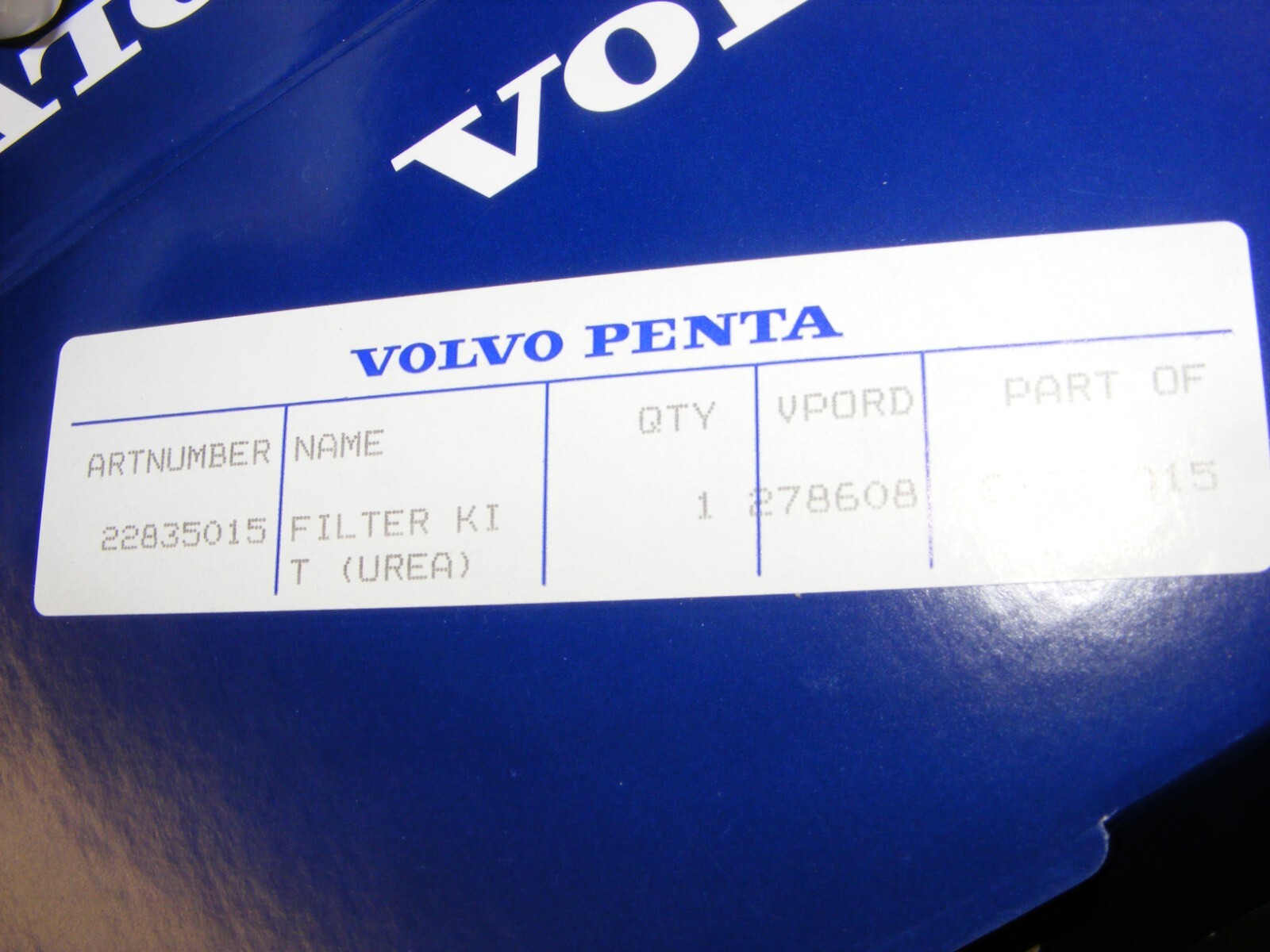 Volve Penta Filter kit 22835015 AdBlue 22406383 21743197 Only £46+ 