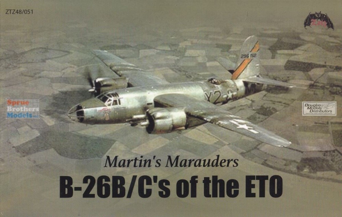 1/48 Zotz Decals #48051 Martin B-26B And B-26C Marauder Of The ETO