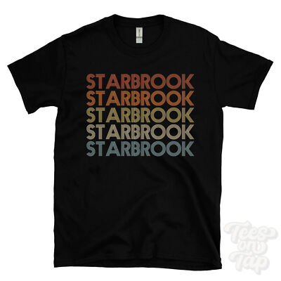 Starbrook wiederholt Retro-Stil T-Shirt Herren & Damen Neuheit cool Name Geschenk