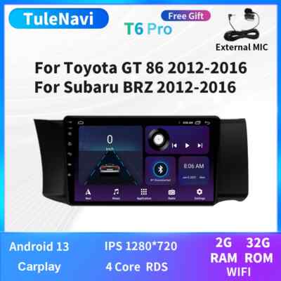 Car GPS Radio Auto Carplay Head Unit For Toyota GT86 GT 86 Subaru BRZ Scion FRS 