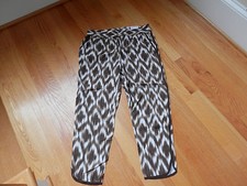 NWT Liz Claiborne Ankle Pants Stretch Medium Cocoa Multi