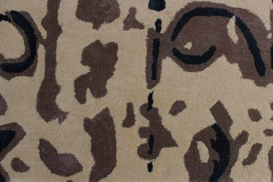 Handgetuftet 100% Wolle Teppiche Modern Brown Wohnzimmer Teppich, Küche 0.9x1.5m - Bild 4 von 4