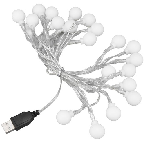 20 LEDs String Lights Flexible Globe Romantic Waterproof String Lights - Picture 3 of 18