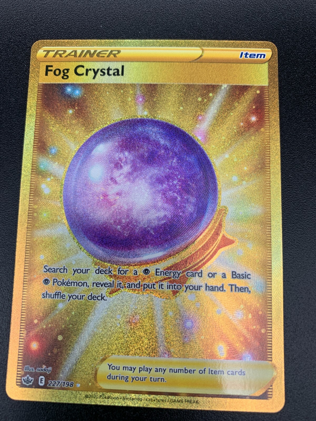 Fog Crystal - 227/198 - Secret Rare Sword & Shield: Chilling Reign Pokemon NM