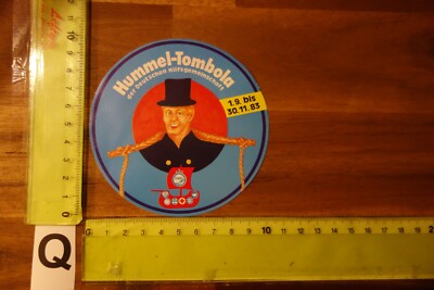 Alter Aufkleber Hilfsorganisation DRK Caritas AWO DHG Hummel-Tombola Hamburg '83
