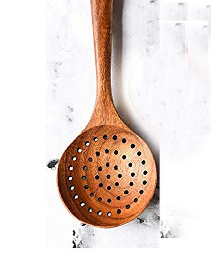 Large Wooden Spoon - Strainer Spoon - 11-inch Big Spoon for Brewing ...