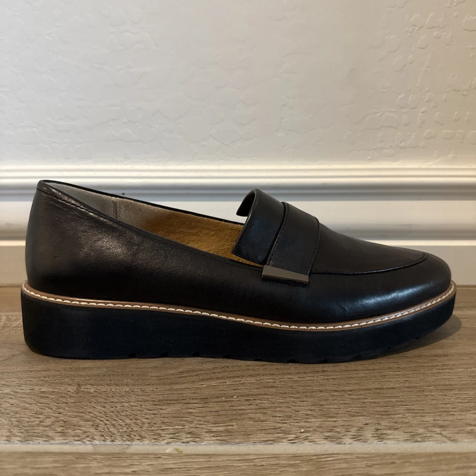 Naturalizer Womens Adaline Slip On Lightweight Platform Loafer Black 10.5 M - Image 4 of 4