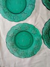(6) Princess House #5229 Emerald Scalloped Luncheon 8” Green Plate,  Rare Set — photo 5