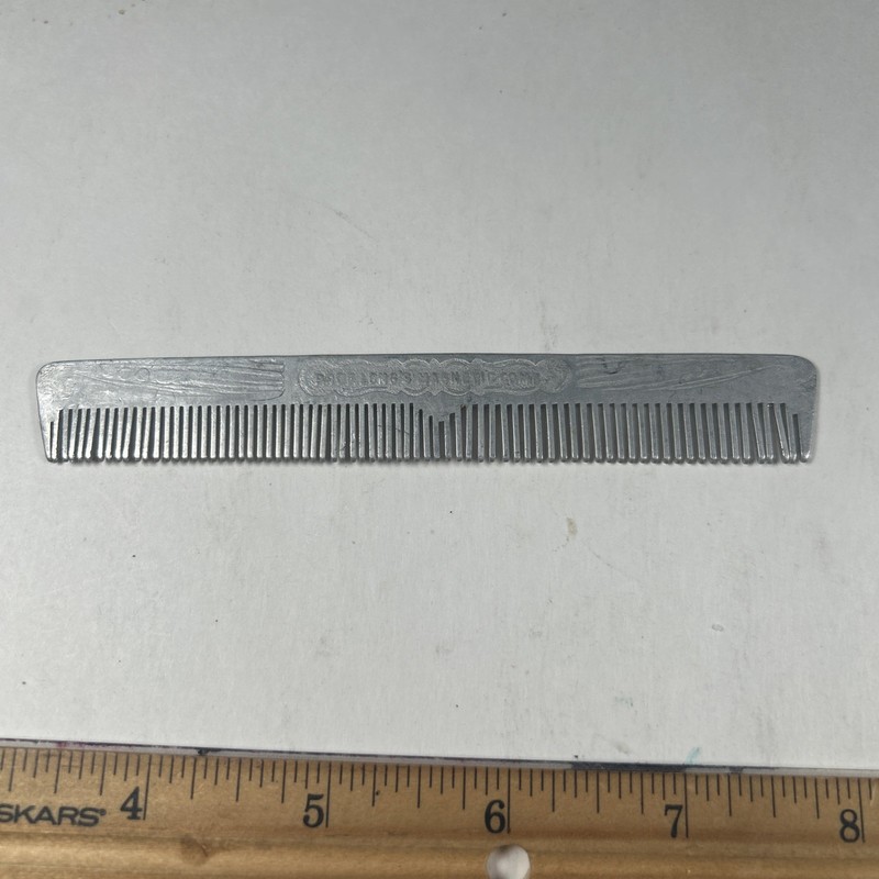 Vintage Prof. Long’s Magnetic Comb Embossed Metal Quackery Medical Curio