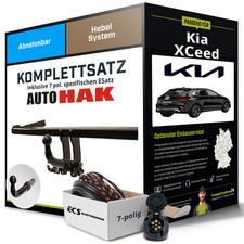 Für KIA XCeed Typ CD Anhängerkupplung abnehmbar +eSatz 7pol 09.2019-jetzt Kit
