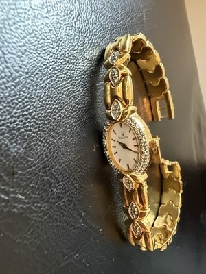 Bolivia Gold Watch Diamond Accents