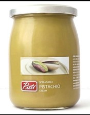 Pisti Cream of Pistachio from Sicily 21.2 Ounce 600g  Ounce, Green