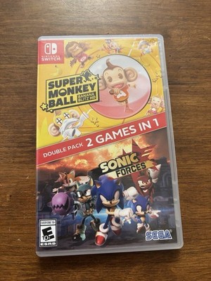 Sonic Forces + Super Monkey Ball: Banana Blitz Open Nintendo Switch Tested CIB
