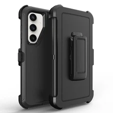 For Galaxy S24 Case Heavy Duty Shockproof Cover with Belt Clip 6.2-inch