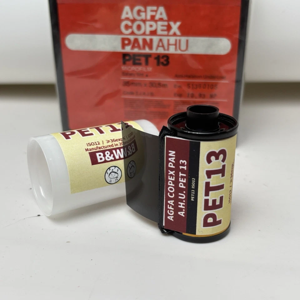 【4 rolos】AGFA COPEX PAN AHU PET 13 duplicação preto e branco 35mm, filme ISO 12 - Imagem 2 de 4