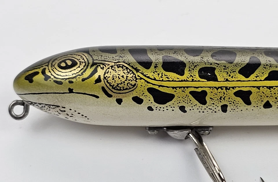 "Señuelo de pesca Heddon Zara Spook vintage punto de rana Topwater 4,5"" coleccionable" Foto 3 de 4
