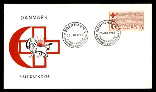 Mayfairstamps Denmark FDC 1966 Red Cross Crescent and Lion First Day Cover aaw_3
