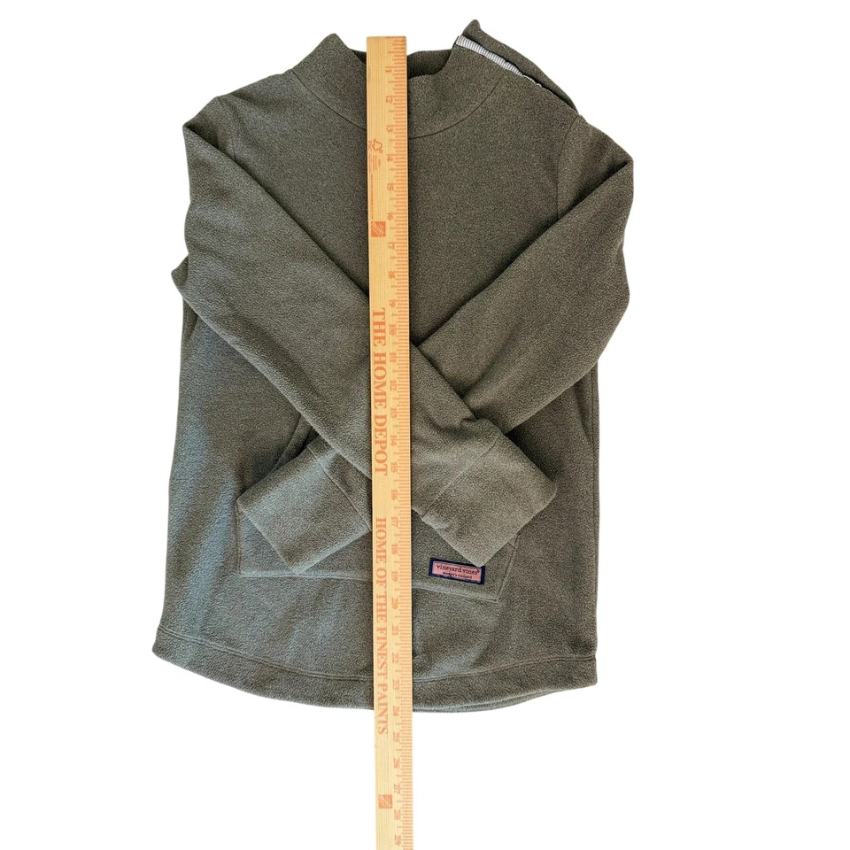 Vineyard Vines Niños Cuello Simulado Pullover Gris Polar Top Camisa Talla M (10-12) Foto 3 de 4