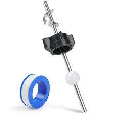 Lavatory Pop Up Center Piece Assembly, Ball Stopper Lever 18mm, Silver