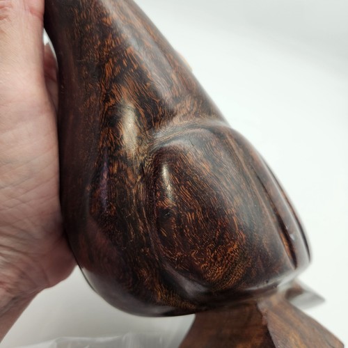 Mexican Hand Carved Ironwood Quail Sculpture Siri Indians Sonoran Desert 10.5" T - Picture 9 of 9